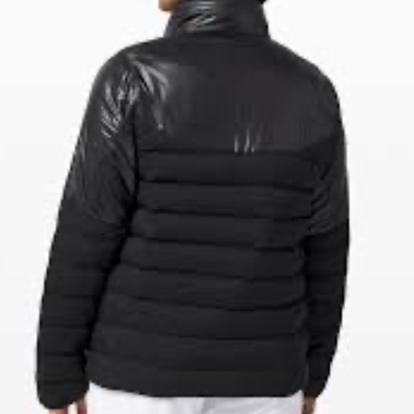 lululemon wunder puff athletica black goose down Black Puffer Jacket - Picture 6 of 9